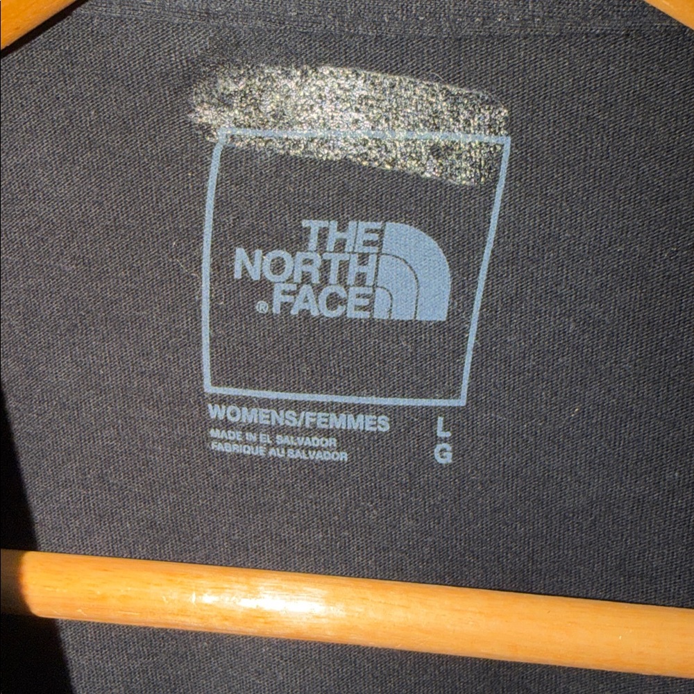 The North Face Womens Classic Black long sleeve logo top excellent condition med - Picture 3 of 7